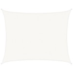 vidaXL Pânză parasolar, alb, 6x7 m, HDPE, 160 g/m²