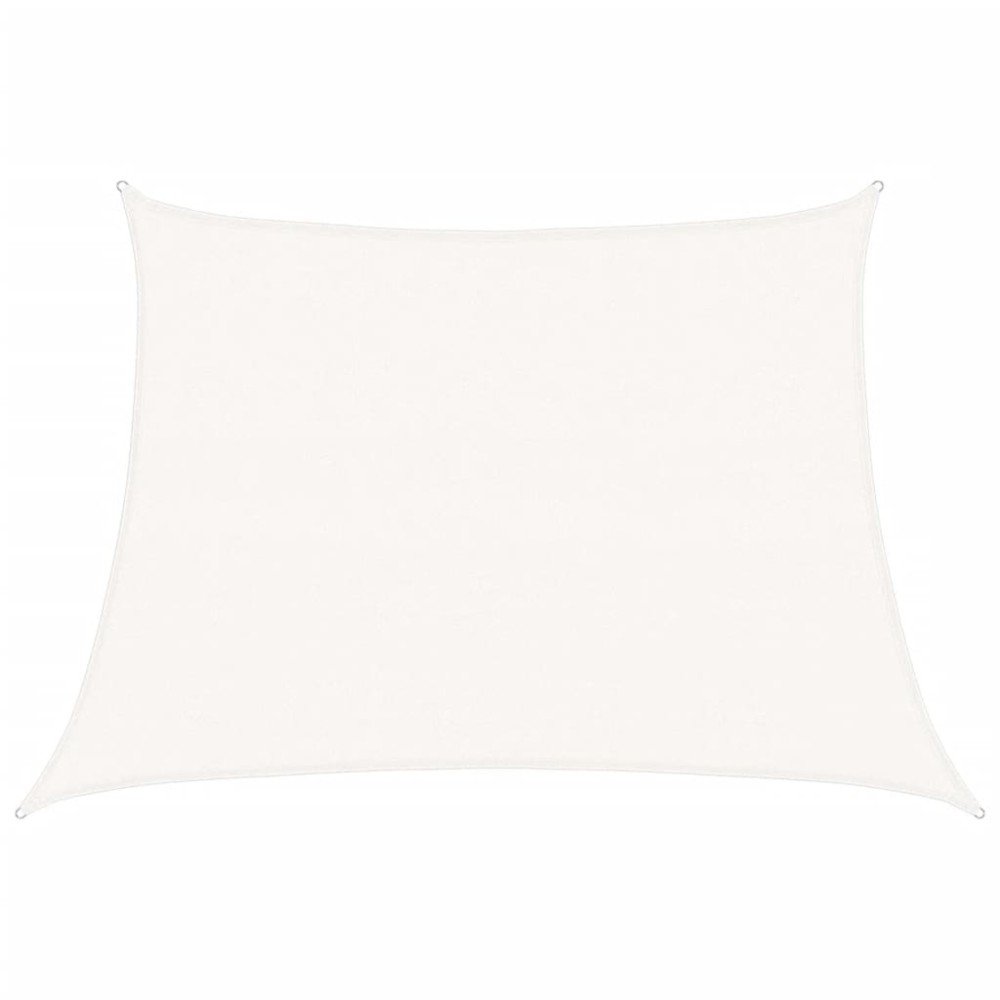 vidaXL Pânză parasolar, alb, 4/5x3 m, HDPE, 160 g/m²