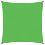 vidaXL Pânză parasolar, verde deschis, 3,6 x 3,6 m, HDPE, 160 g/m²