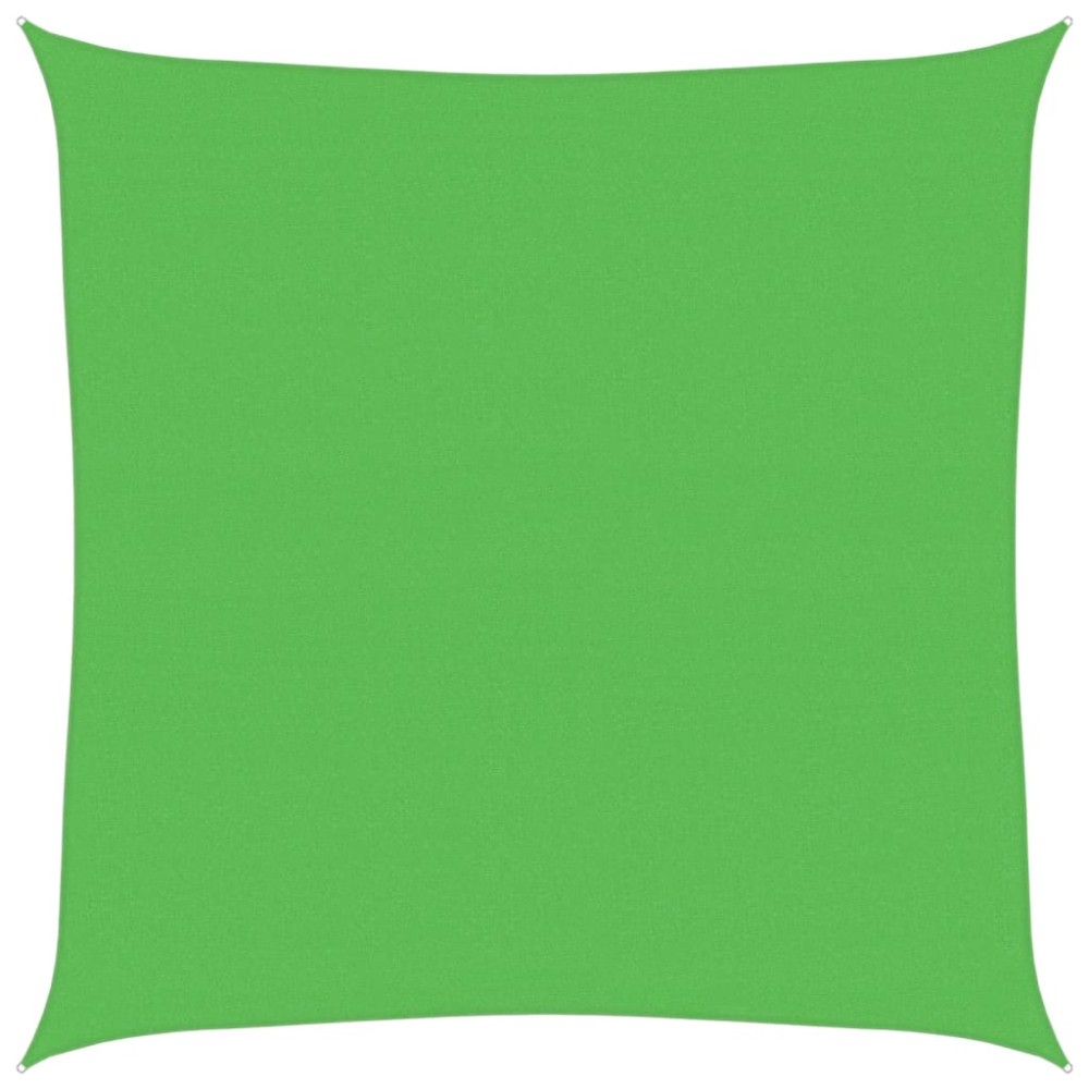 vidaXL Pânză parasolar, verde deschis, 4x4 m, HDPE, 160 g/m²