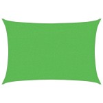 vidaXL Pânză parasolar, verde deschis, 2x3 m, 160 g / m², HDPE