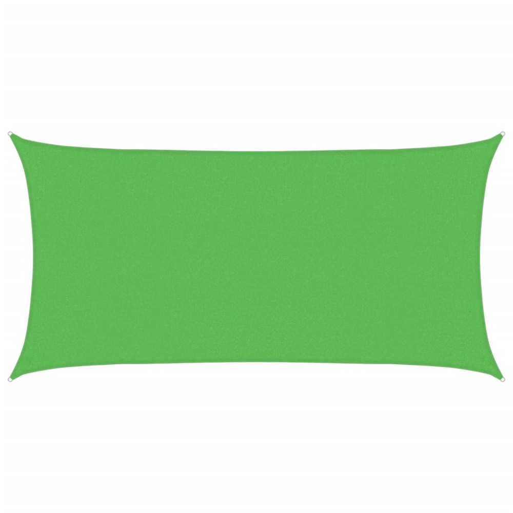 vidaXL Pânză parasolar verde dreptunghiular 2x3,5 m HDPE 160 g/m²