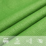 vidaXL Pânză parasolar, verde deschis, 2x4,5 m, HDPE, 160 g/m²