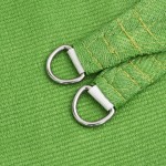 vidaXL Pânză parasolar, verde deschis, 2x4,5 m, HDPE, 160 g/m²