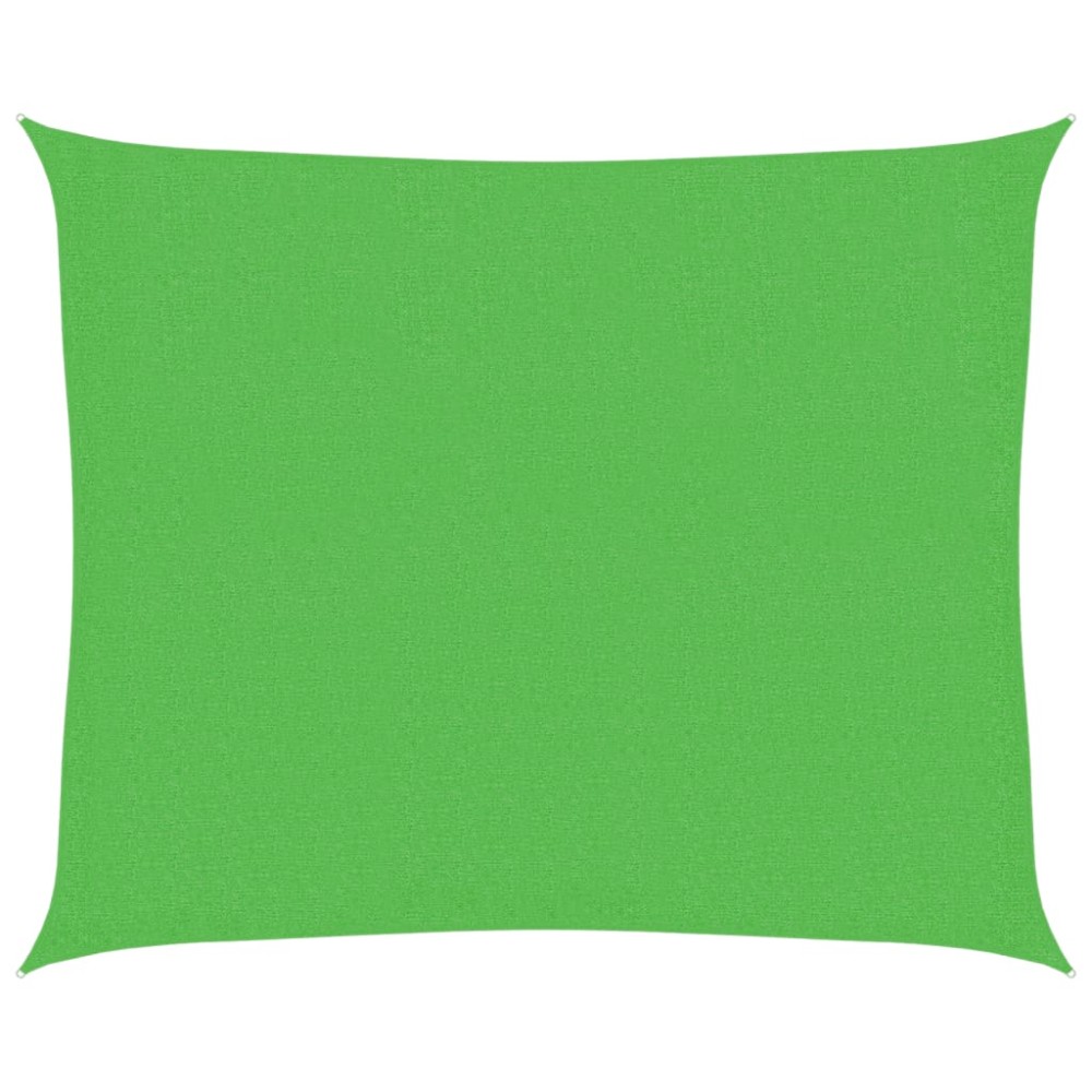 vidaXL Pânză parasolar, verde deschis, 2,5x3 m, HDPE, 160 g/m²
