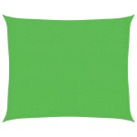 vidaXL Pânză parasolar, verde deschis, 2,5x3 m, HDPE, 160 g/m²