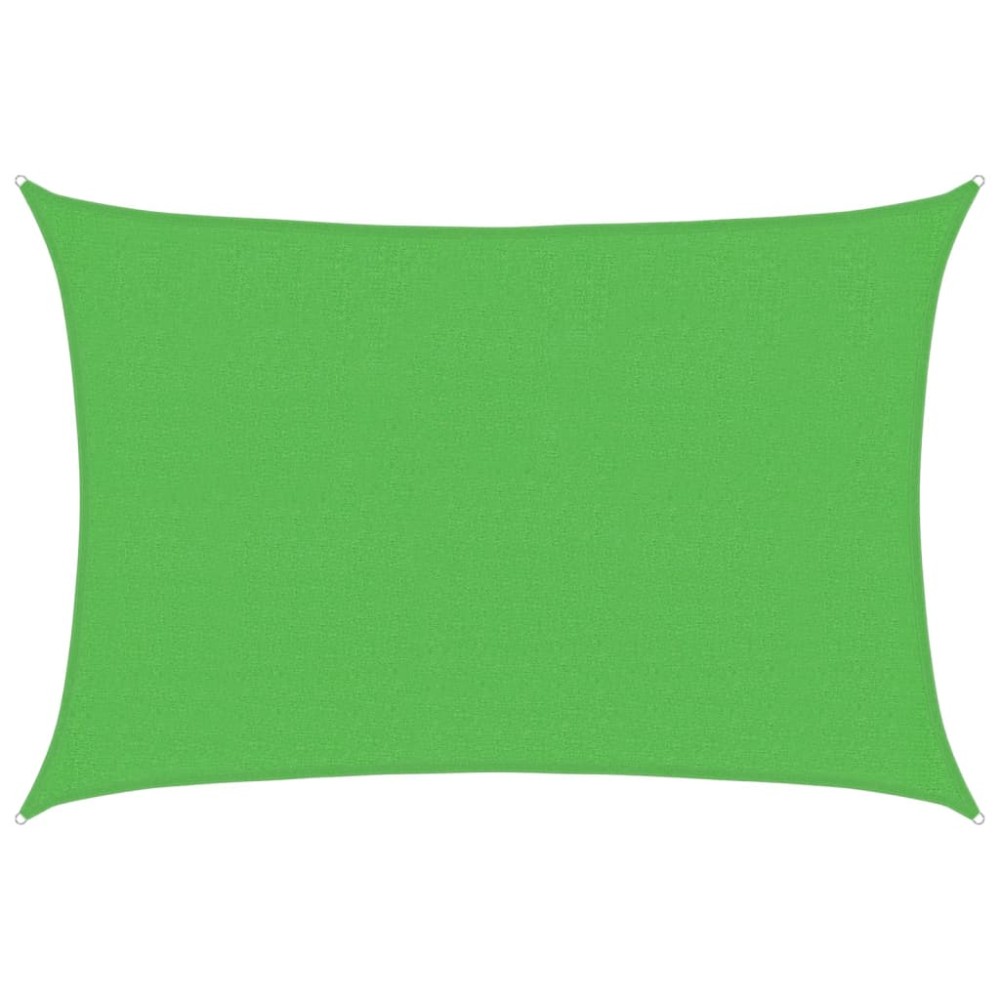 vidaXL Pânză parasolar, verde deschis, 2,5x3,5 m, HDPE, 160 g/m²