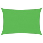 vidaXL Pânză parasolar, verde deschis, 2,5x3,5 m, HDPE, 160 g/m²