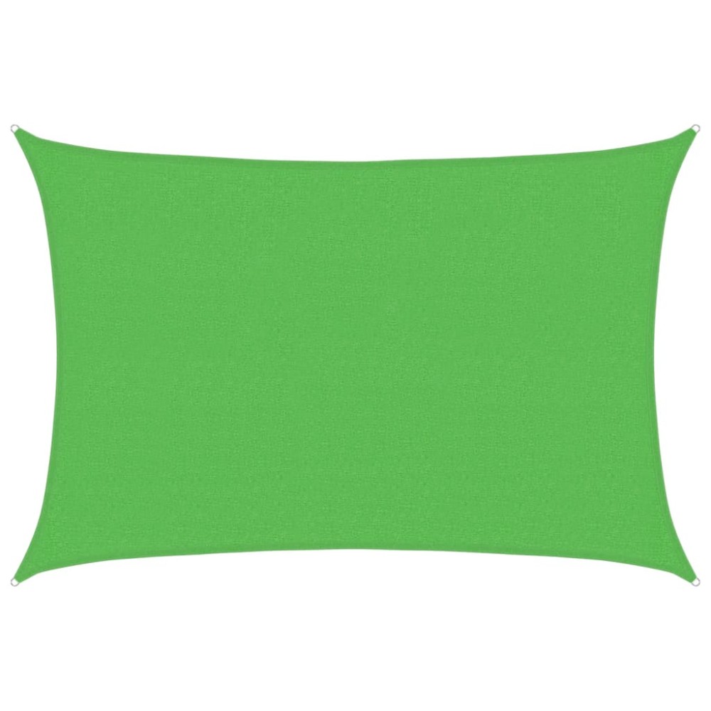 vidaXL Pânză parasolar, verde deschis, 2,5x4 m, HDPE, 160 g/m²