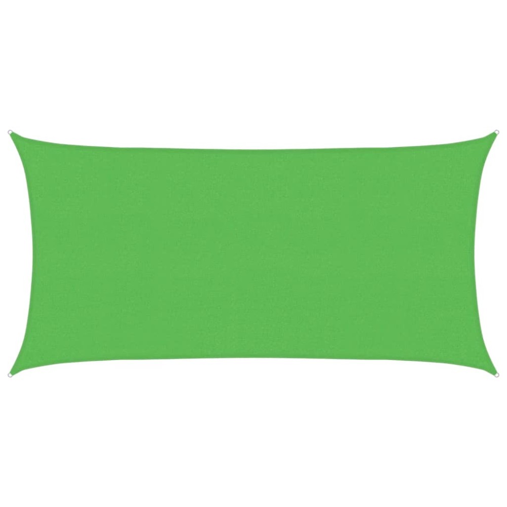 vidaXL Pânză parasolar, verde, 2,5x4,5 m , HDPE ,160 g/m²