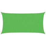 vidaXL Pânză parasolar verde dreptunghiular 2,5x5 m HDPE 160 g/m²