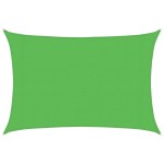 vidaXL Pânză parasolar, verde deschis, 3x4 m, HDPE, 160 g/m²
