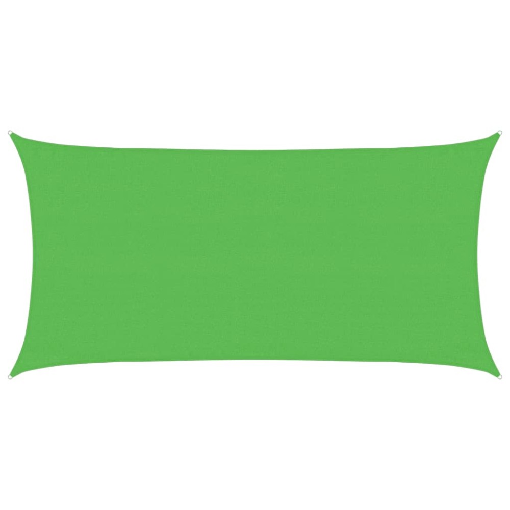 vidaXL Pânză parasolar, verde deschis, 3x6 m, HDPE, 160 g/m²