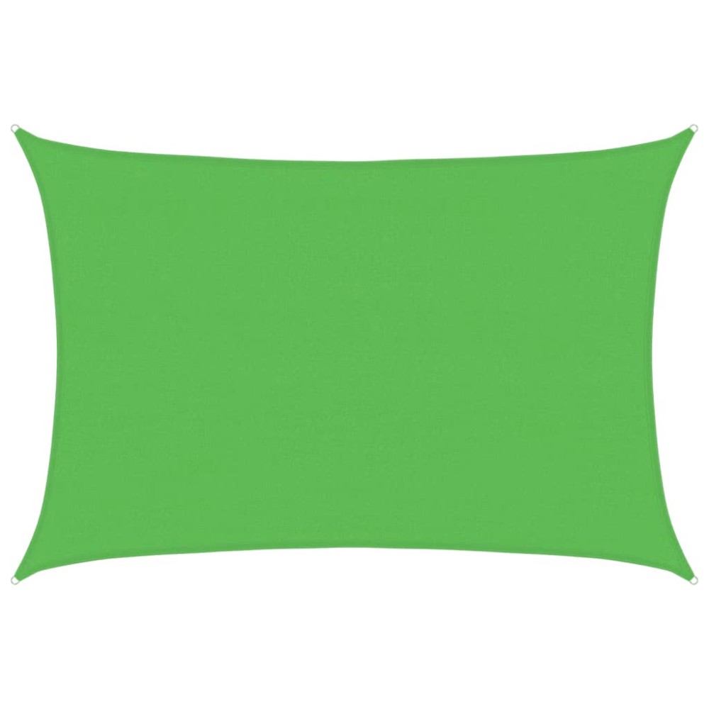 vidaXL Pânză parasolar, verde deschis, 4x5 m, HDPE, 160 g/m²
