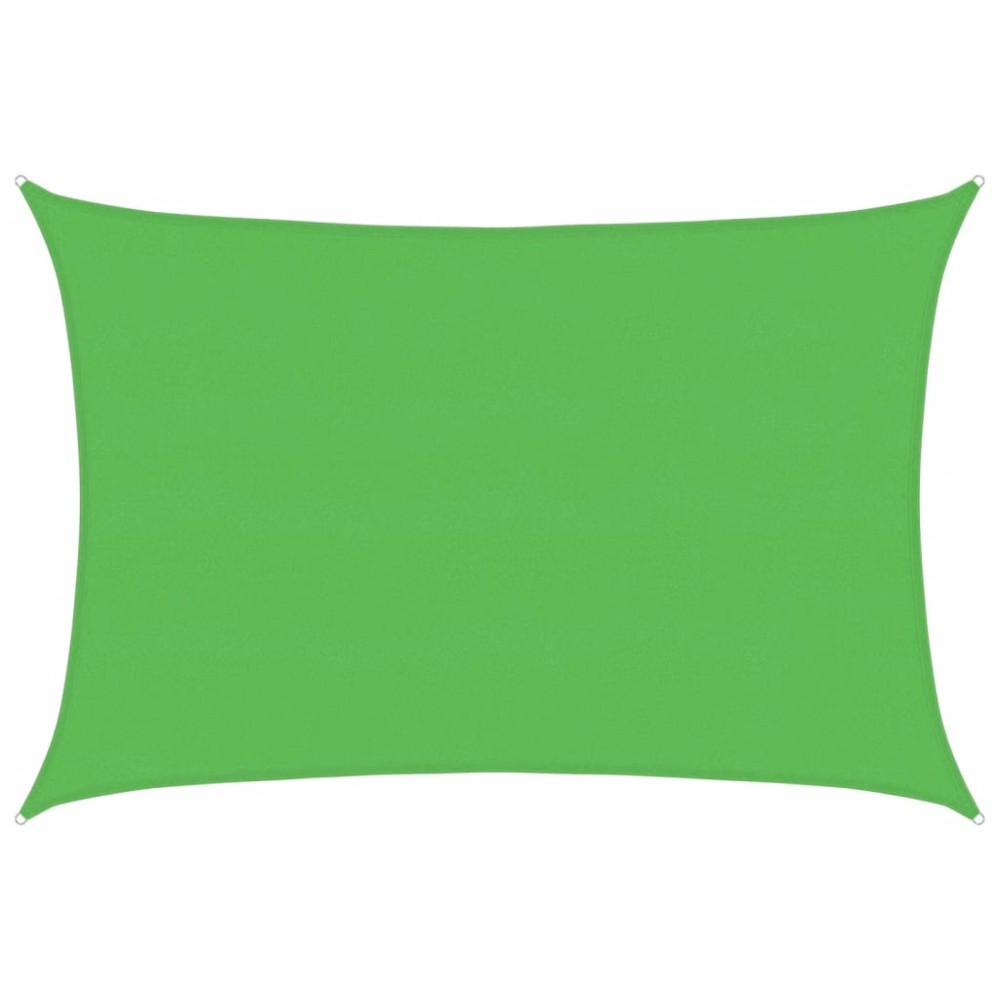 vidaXL Pânză parasolar, verde deschis, 5x6 m, HDPE, 160 g/m²
