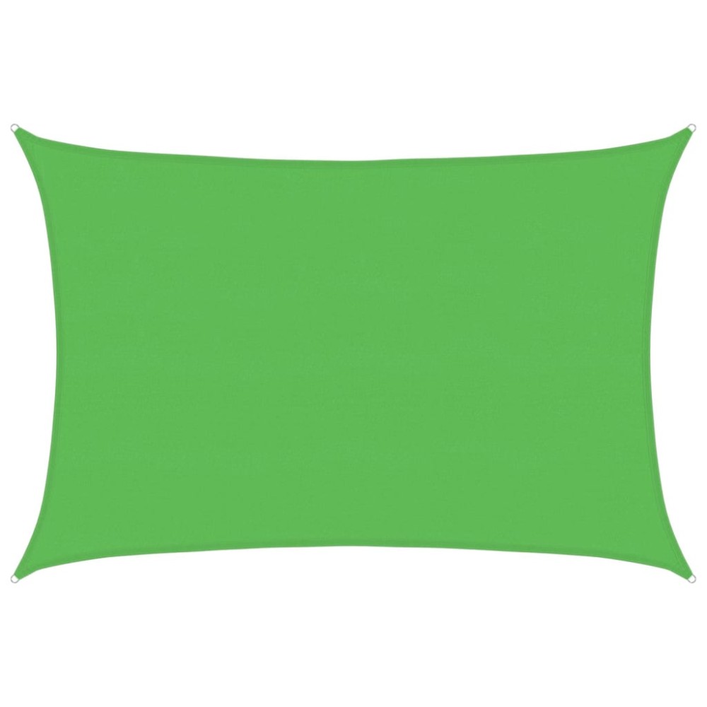 vidaXL Pânză parasolar, verde deschis, 5x7 m, 160 g/m², HDPE