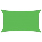 vidaXL Pânză parasolar, verde deschis, 5x8 m , HDPE,160 g/m²