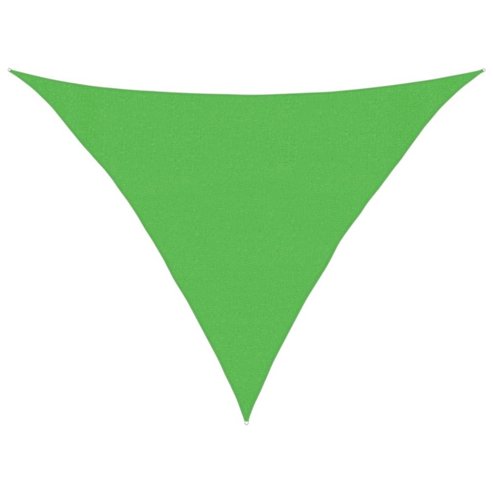 vidaXL Pânză parasolar, verde deschis, 3x3x4,2 m, HDPE, 160 g/m²