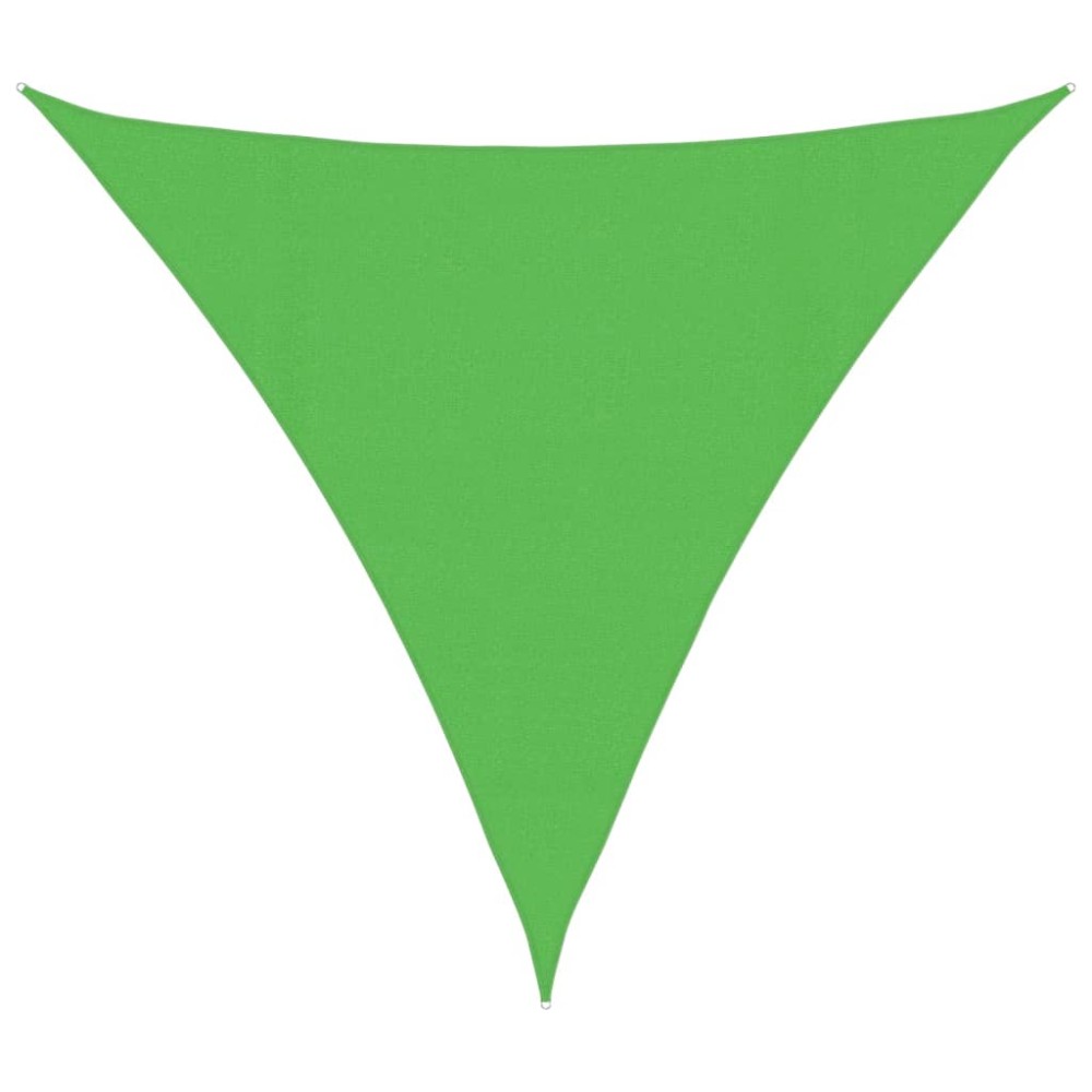 vidaXL Pânză parasolar, verde deschis, 4x4x4 m, HDPE, 160 g/m²