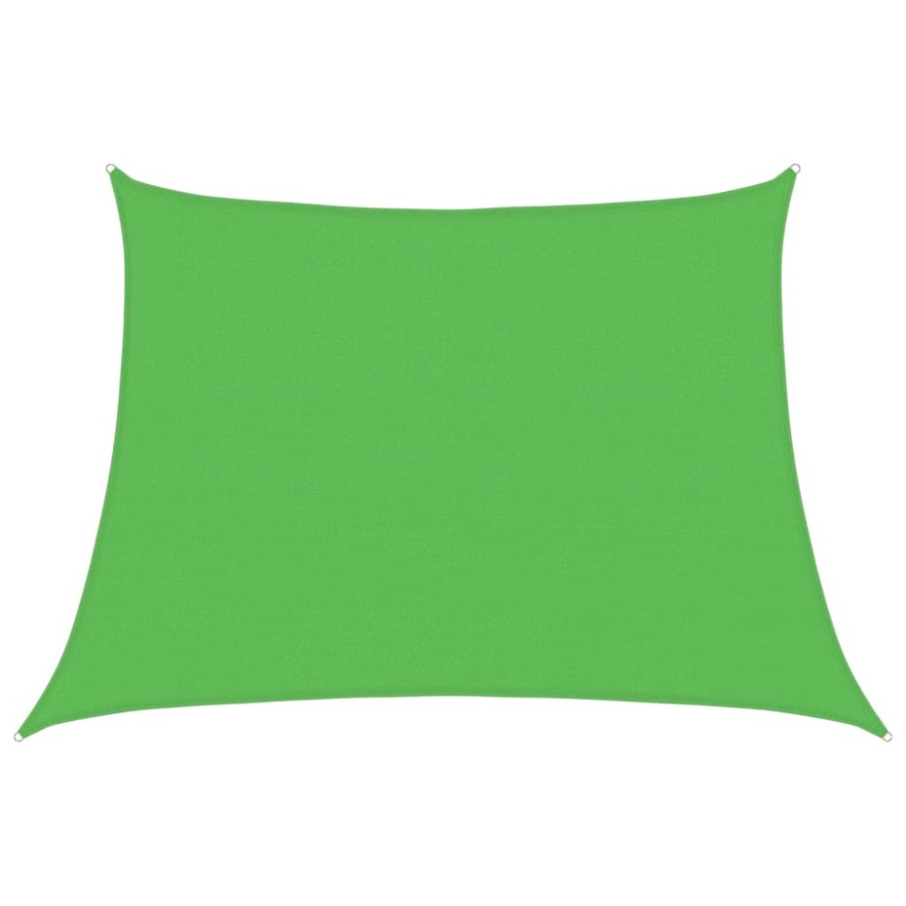 vidaXL Pânză parasolar, verde deschis, 4/5x3 m, HDPE, 160 g/m²