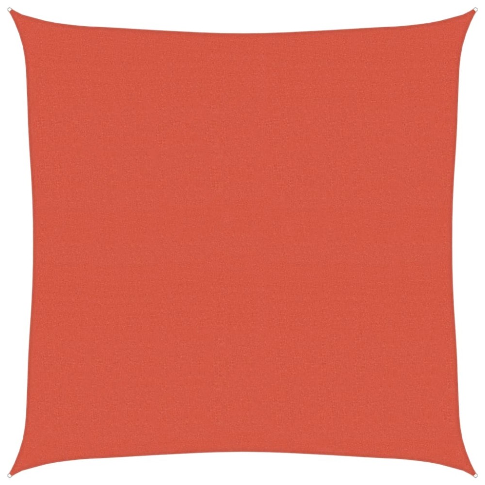 vidaXL Pânză parasolar, cărămiziu, 6 x 6 m, HDPE, 160 g/m²