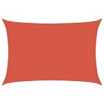 vidaXL Pânză parasolar, cărămiziu, 2,5x3,5 m, HDPE, 160 g/m²