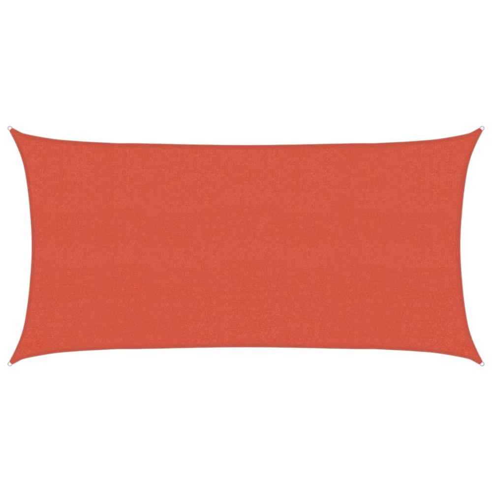 vidaXL Pânză parasolar, cărămiziu, 2,5x4,5 m, HDPE, 160 g/m²