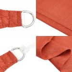 vidaXL Pânză parasolar, cărămiziu, 2,5x5 m, HDPE, 160 g/m²