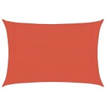 vidaXL Pânză parasolar, cărămiziu, 3x5 m, 160 g/m² , HDPE