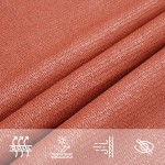 vidaXL Pânză parasolar, cărămiziu, 3x5 m, 160 g/m² , HDPE