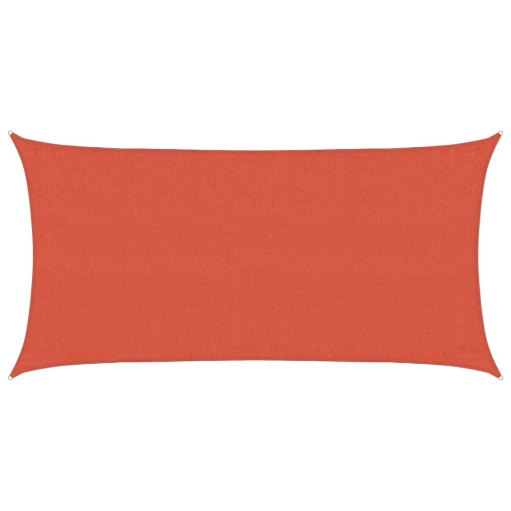 vidaXL Pânză parasolar, cărămiziu, 3x6 m, 160 g / m², HDPE
