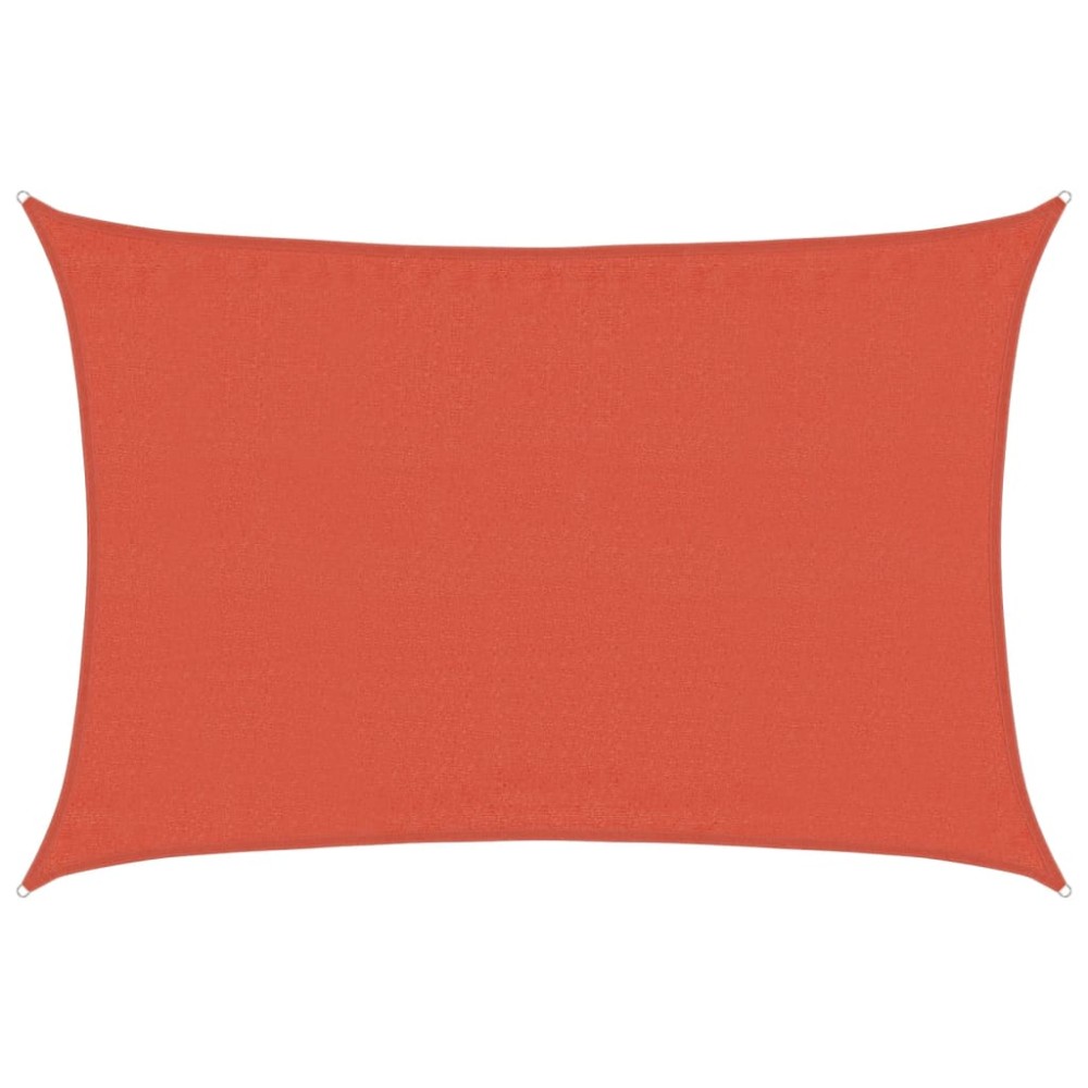 vidaXL Pânză parasolar cărămiziu dreptunghiular 3,5x4,5m HDPE 160 g/m²