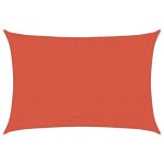 vidaXL Pânză parasolar cărămiziu dreptunghiular 3,5x4,5m HDPE 160 g/m²