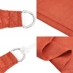 vidaXL Pânză parasolar cărămiziu dreptunghiular 3,5x4,5m HDPE 160 g/m²