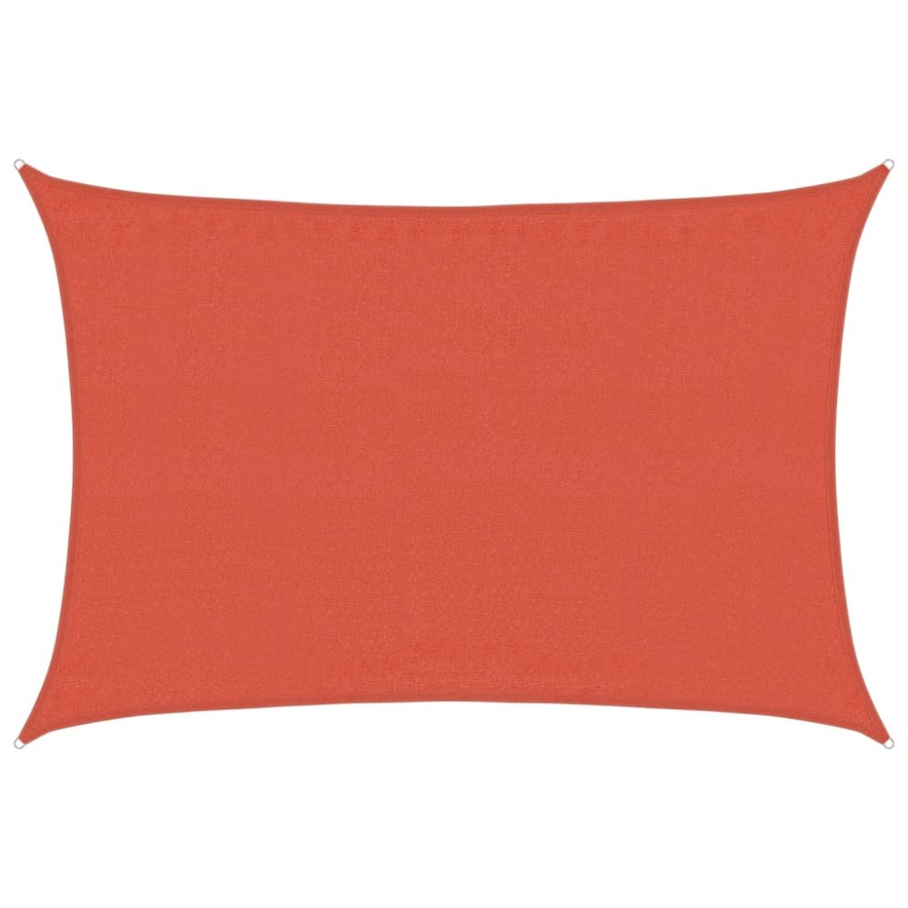 vidaXL Pânză parasolar cărămiziu dreptunghiular 3,5x5 m HDPE 160 g/m²