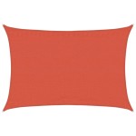 vidaXL Pânză parasolar cărămiziu dreptunghiular 3,5x5 m HDPE 160 g/m²