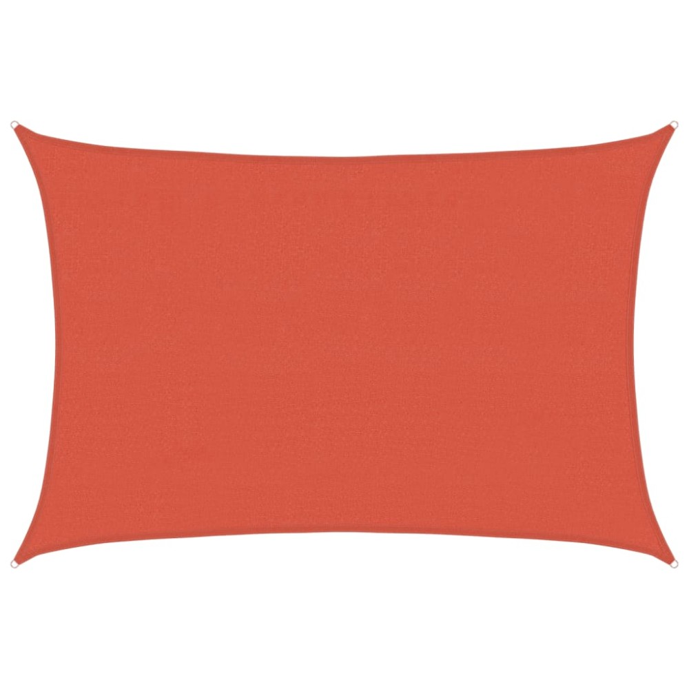 vidaXL Pânză parasolar, cărămiziu, 4x6 m, HDPE, 160 g/m²