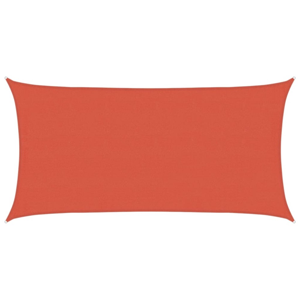 vidaXL Pânză parasolar, cărămiziu, 4x7 m, HDPE, 160 g/m²
