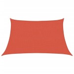 vidaXL Pânză parasolar, cărămiziu, 3/4x2 m, HDPE, 160 g/m²
