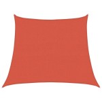 vidaXL Pânză parasolar, teracotă, trapez, 3/4x3 m, HDPE, 160 g/m²