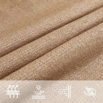 vidaXL Pânză parasolar, gri taupe, 3x3 m, HDPE, 160 g/m²