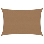 vidaXL Pânză parasolar, gri taupe, 2,5x3,5 m, HDPE, 160 g/m²