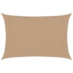 vidaXL Pânză parasolar, gri taupe, 3x4 m, HDPE, 160 g/m²
