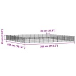 vidaXL Cușcă animale de companie cu ușă 44 panouri negru 35x35 cm oțel