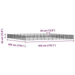 vidaXL Cușcă animale de companie cu ușă 52 panouri negru 35x35 cm oțel