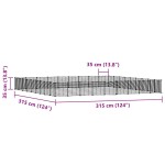 vidaXL Cușcă animale de companie cu ușă 36 panouri negru 35x35 cm oțel