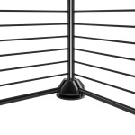 vidaXL Cușcă animale de companie cu ușă 44 panouri negru 35x35 cm oțel vidaXL Cușcă animale de companie cu ușă 44 panouri negru 35x35 cm oțel