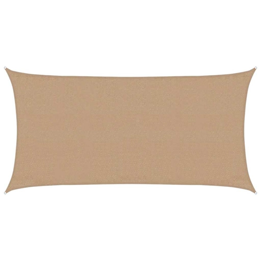 vidaXL Pânză parasolar, tópszínű , 3 x 6 m, HDPE, 160 g/m²