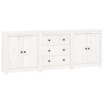 vidaXL Servantă, alb, 210x35x80 cm, lemn masiv de pin vidaXL Servantă, alb, 210x35x80 cm, lemn masiv de pin