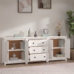 vidaXL Servantă, alb, 210x35x80 cm, lemn masiv de pin vidaXL Servantă, alb, 210x35x80 cm, lemn masiv de pin